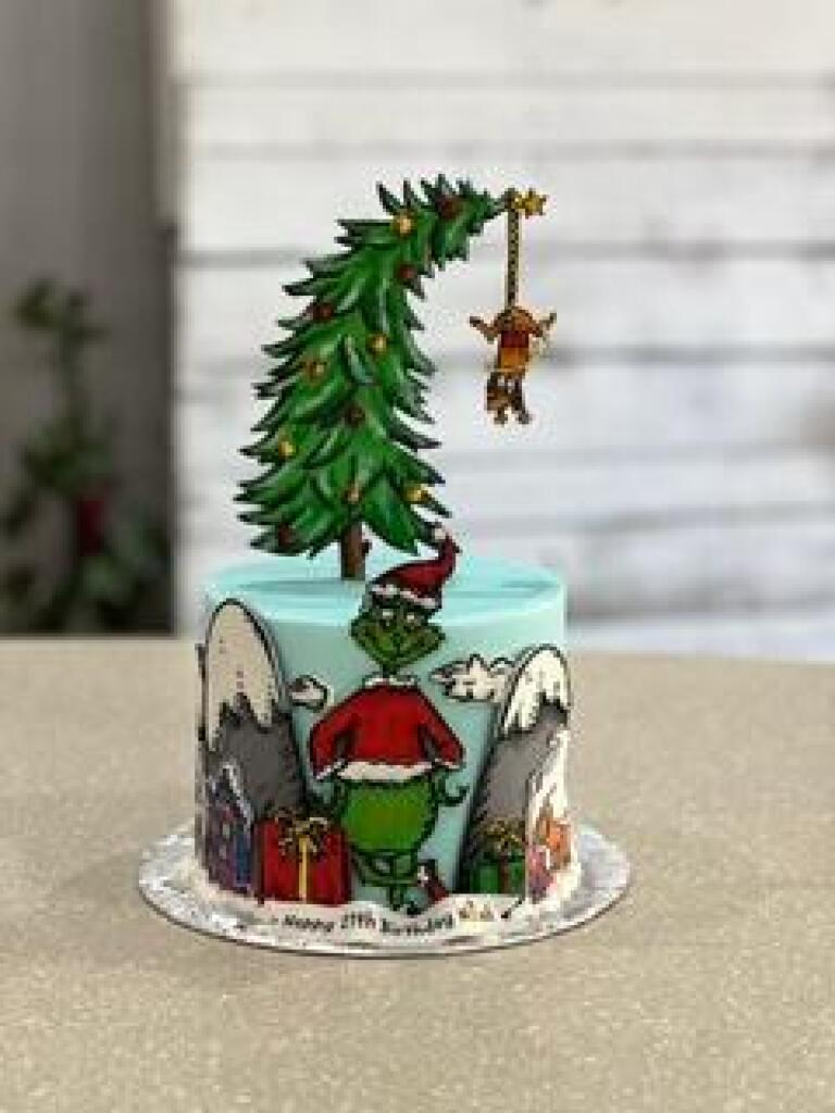 Christmas Cakes, Christmas custom Cakes, cupcakes, cookies